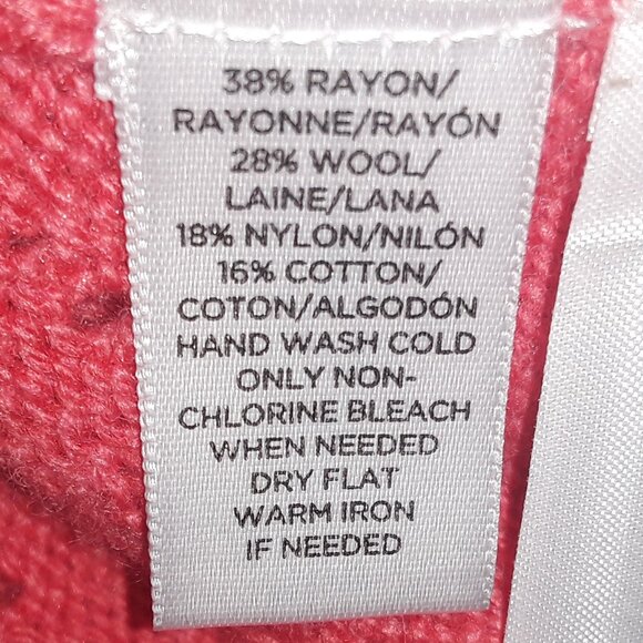 NWOT Ann Taylor Loft ladies medium coral,very lightweight sweater - Picture 5 of 6